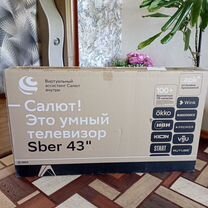 Новый Телевизор SMART tv 32"(голосовой помощник)