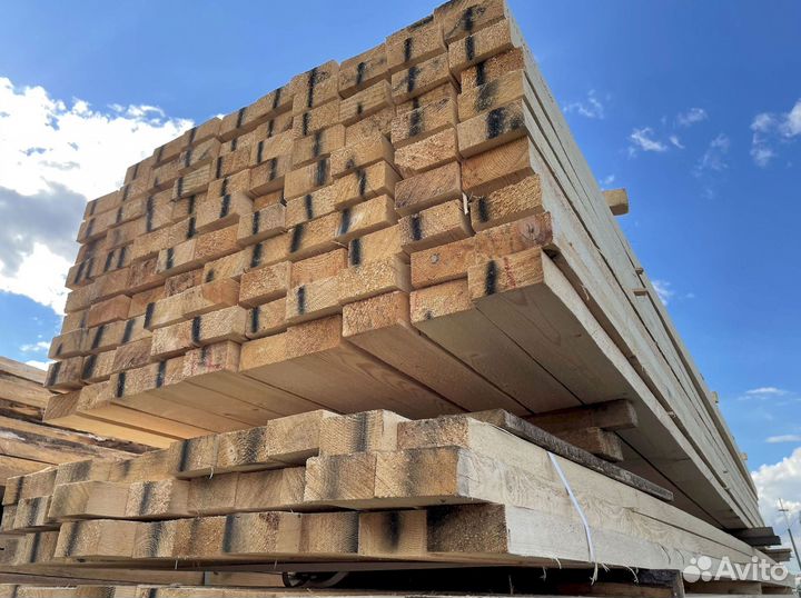 Доска обрезная 40х100х6000