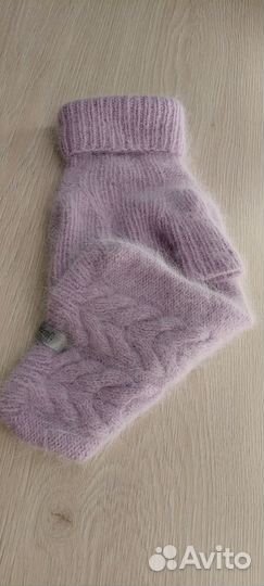 Свитер лавандовый вязаный из пуха норки для собаки