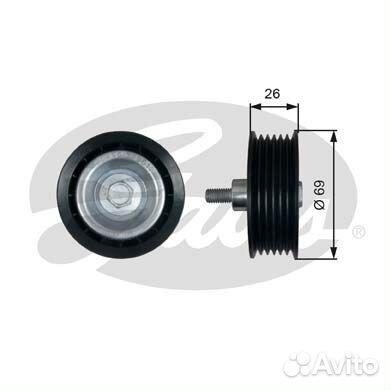 Направляющий ролик привода вспомогательных агрегат