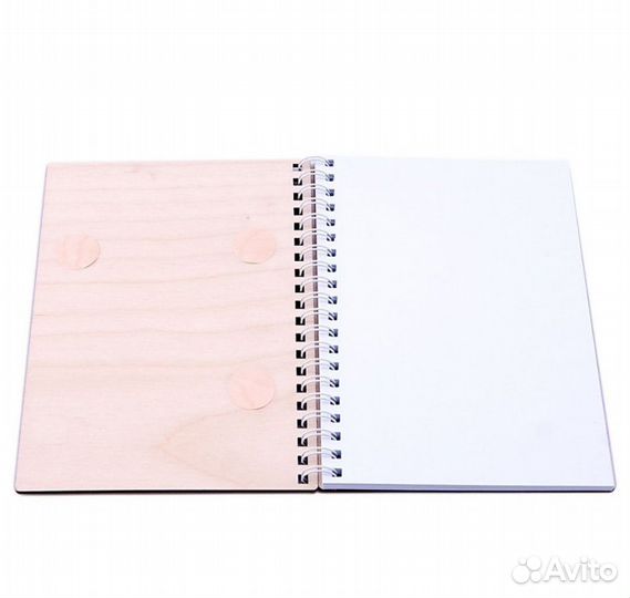 Блокнот с деревянной обложкой