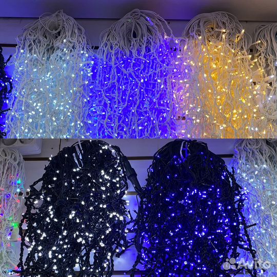 Гирлянда уличная Бахрома 12м 25м