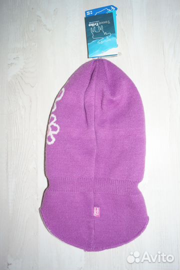 Новая демисезонная шапка-шлем для девочки