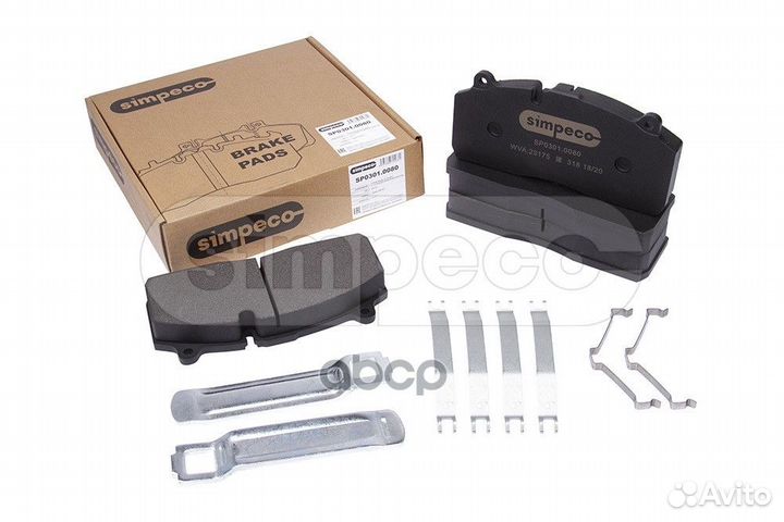 SP0301.0080 Колодки торм к т с уст комп WVA 291