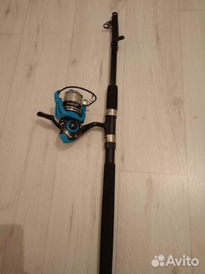 Спиннинг карбон 80 в сборе с катушкой и леской