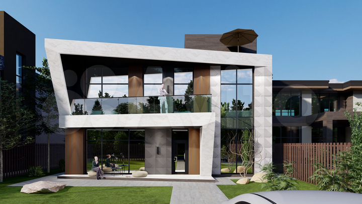 Коттедж 192 м² на участке 4 сот.