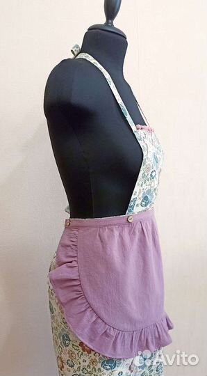 Фартук кухонный с цветами ручная работа