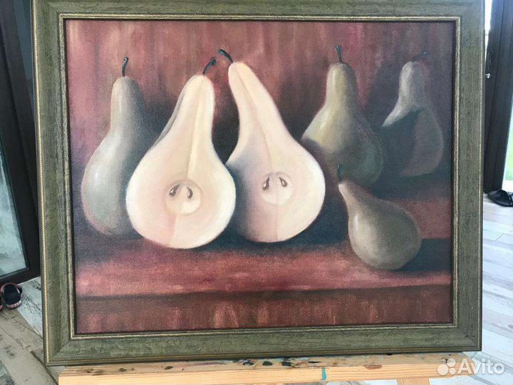 Картина маслом на холсте 40*50 Груши