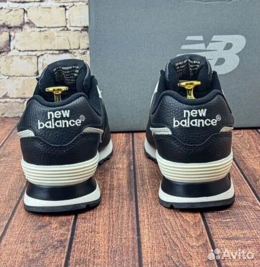 Кроссовки new balance 574 кожаные