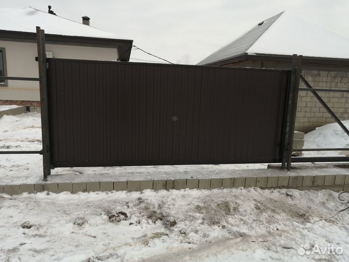 Откатные ворота под ключ