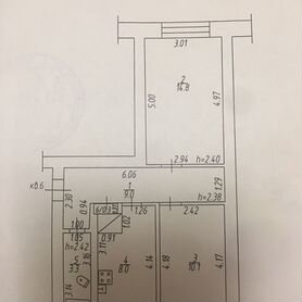 2-к. квартира, 45,5 м², 2/2 эт.