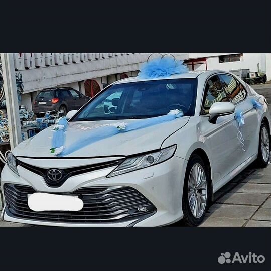 Свадебные украшения на машину