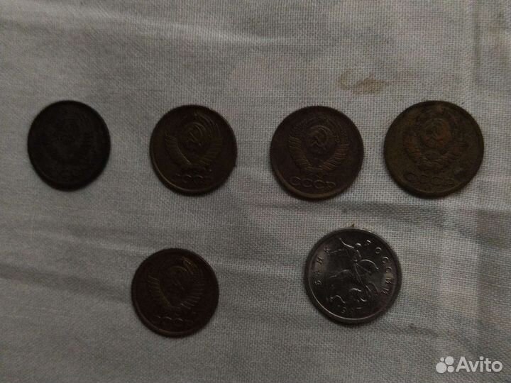 Монета 1 копейка СССР