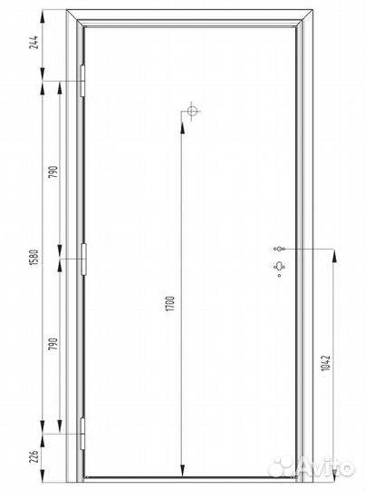 Металлическая входная дверь бу