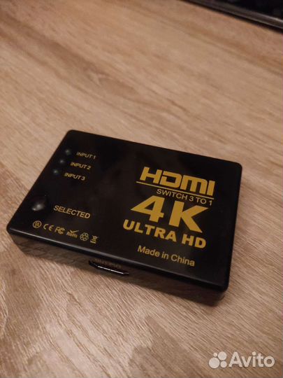Hdmi 3 в 1 сплиттер 4К разветвитель