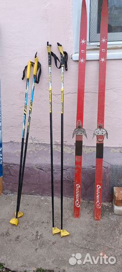 Лыжи беговые 2 пары. Боты 41 размер