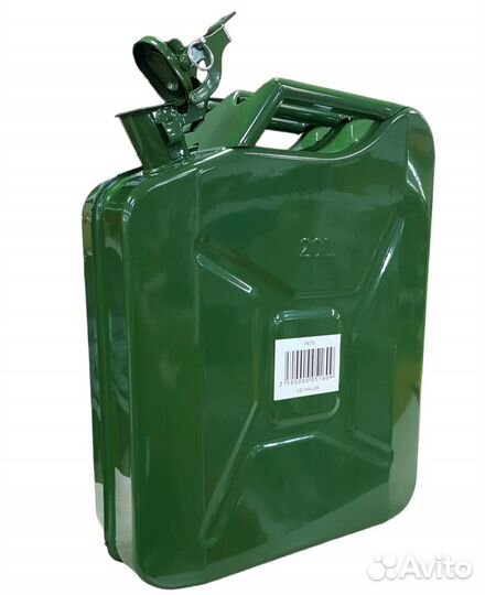 Канистра 20л металл, вертикальная (зеленая)
