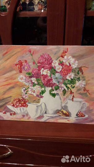 Картина маслом Цветы