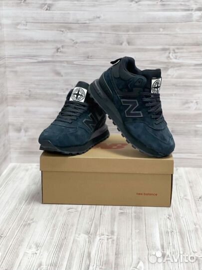 Кроссовки New Balance 574 Stone Island зимние