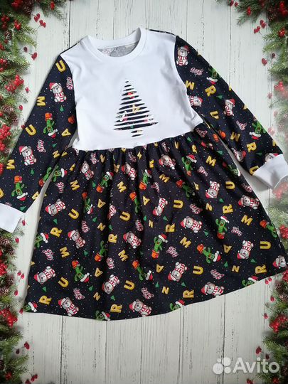 Платья трикотажные детские. Ручная работа