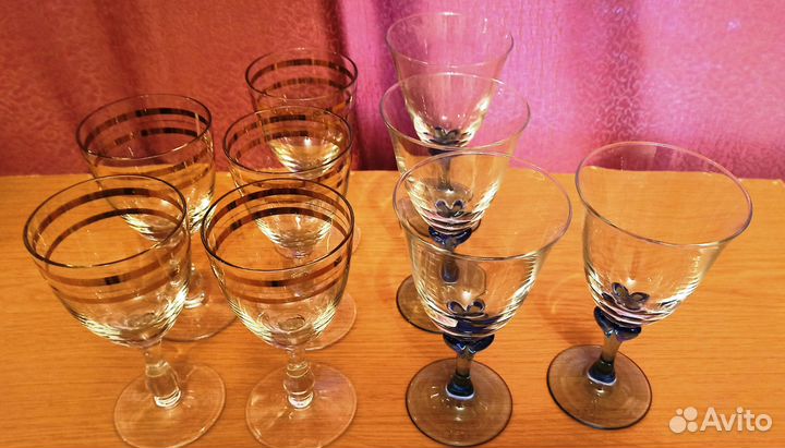 Бокалы фужеры Стекло СССР Франция