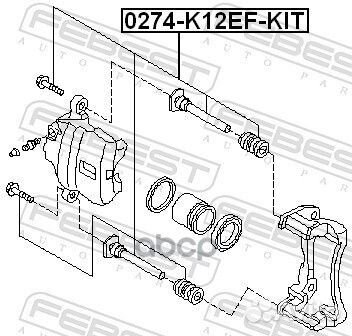 Втулка направляющая суппорта nissan note 05-12
