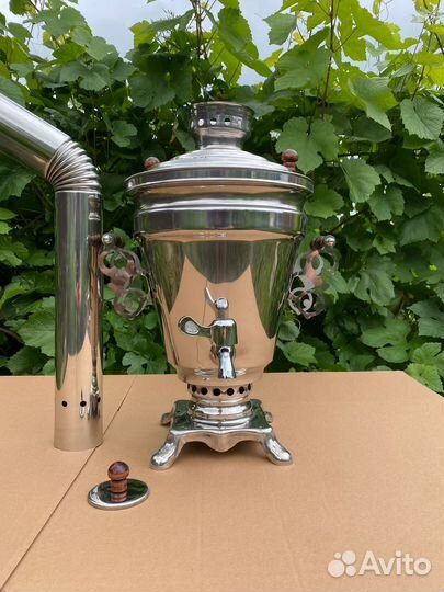 Самовар жаровой 5л и 7л с трубой