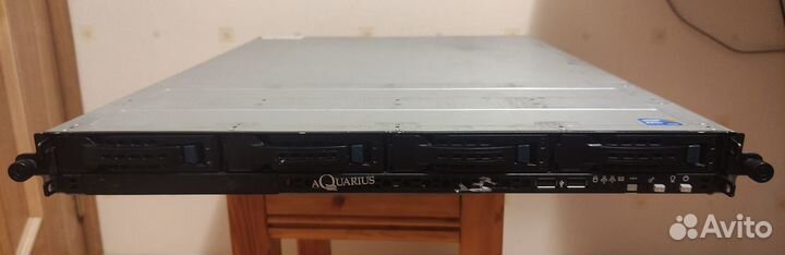 Сервер 1U -2 процессора Xeon, DDR3 16Гб, HDD-250Гб