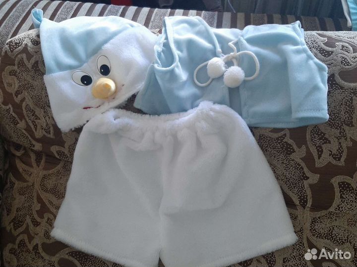 Костюм снеговика для мальчика 104 116