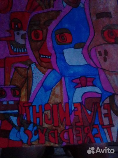 Постер на стену. Фильма Пять Ночей с Фредди