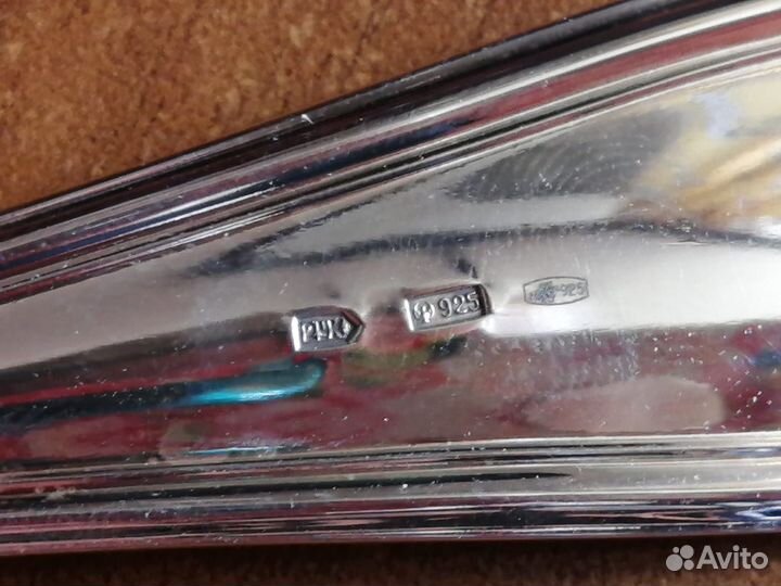 Набор столового серебра 925, 3 предмета