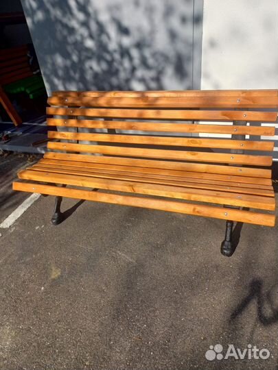 Скамейка садовая чугунная