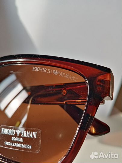 Очки Emporio armani коричневые polarized