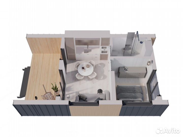 Модульный дом под ключ с отделкой