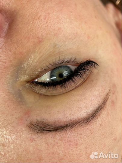 Наращивание ресниц И перманент бровей И губ