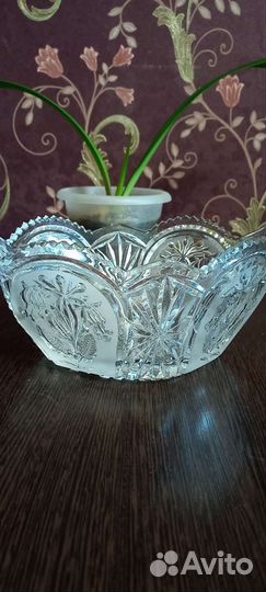 Салатник хрустальный