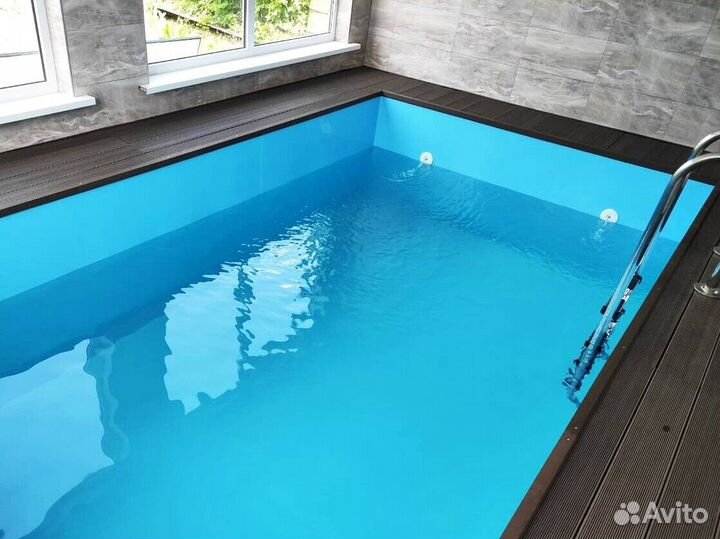 Бассейн 4,2x2,2 из полипропилена