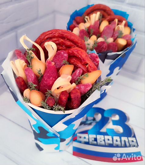 Мужские сьедобные букеты