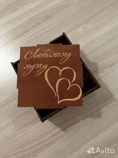 Коробка подарочная, деревянная