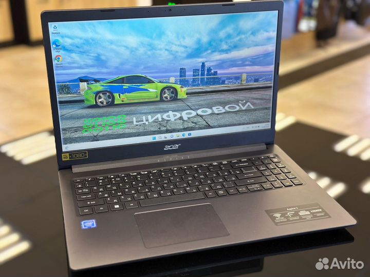 Work Acer 15.6 FullHD Intel N4020 DDR4-4Gb SSD-128