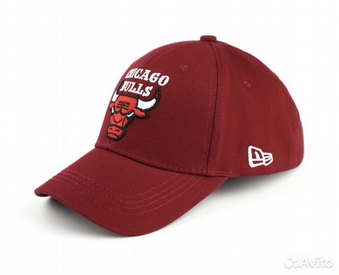 Кепка chicago bulls бордовая