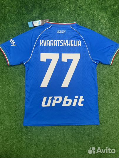 Футболка Наполи Хвича Кварацхелия Лига Чемпионов