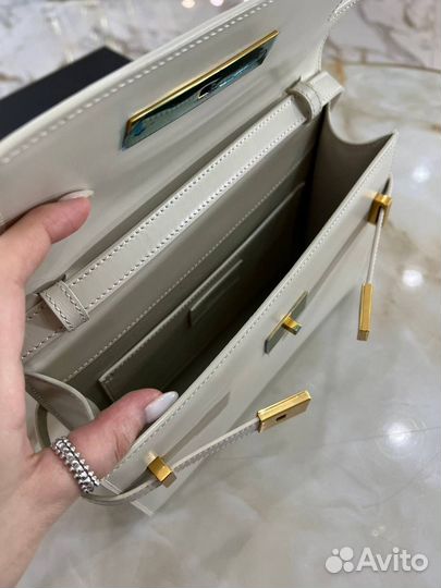 Сумка YSL manhattan mini crossbody белая