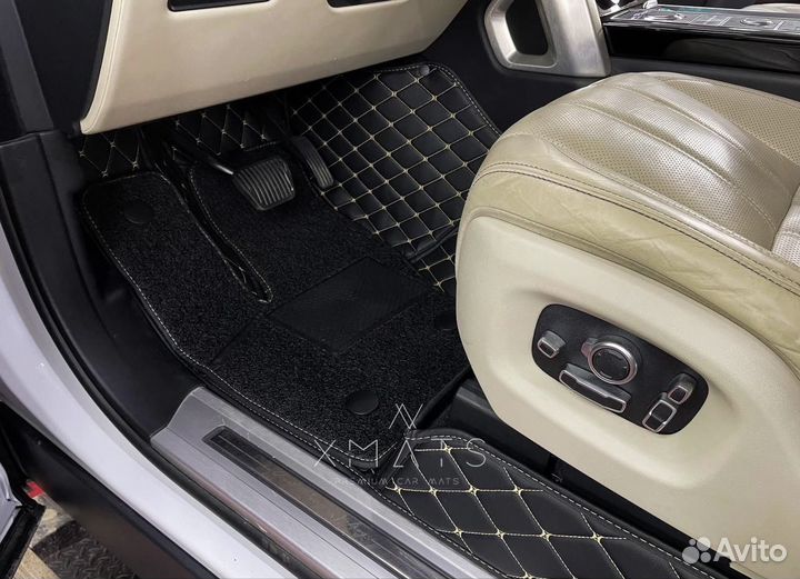 Коврики из экокожи в салон Land Rover