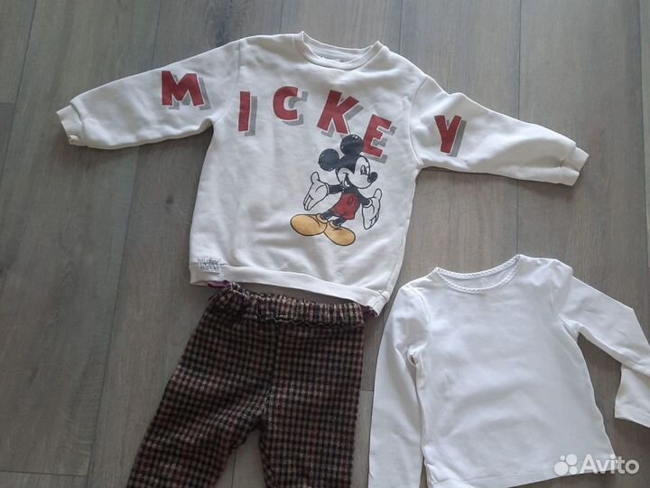 Пакет вещей на девочку 86 92 Zara H&M