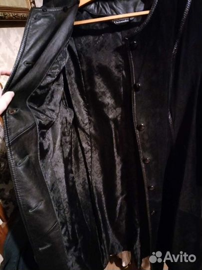 Замшевый плащ