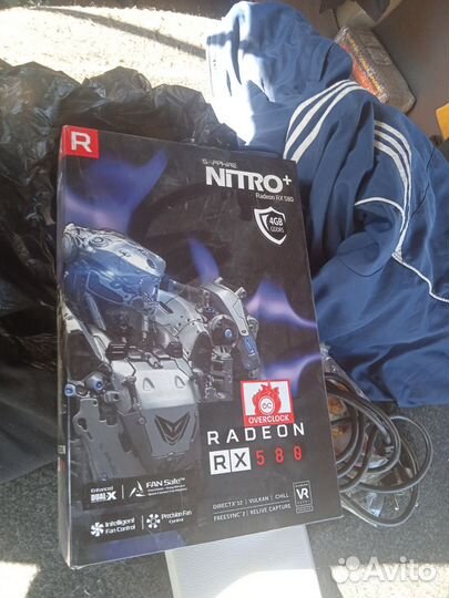 Коробка от видеокарты Radeon rx580 nitro+