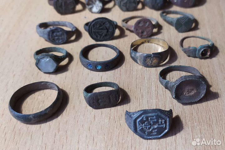 Старинные кольца,5 серебряных
