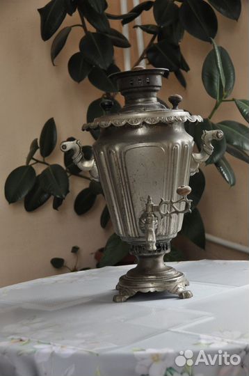 Самовар на дровах медный