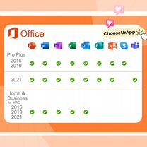 Ключ Microsoft Office 2021 / 2019 / 2016 / 365